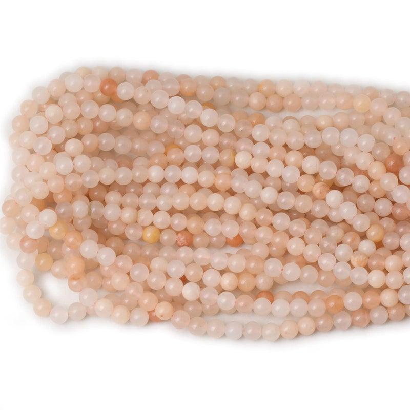 CHEAVIAN 60PCS 6mm Natural Pink Aventurine Gemstone Round Loose Beads Stone Beads for Jewelry Making DIY Findings 1 Strand 15" - Image 3